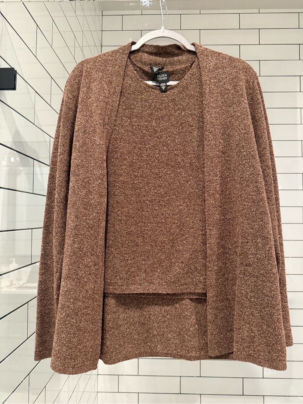 Eileen Fisher sweater and tank set small